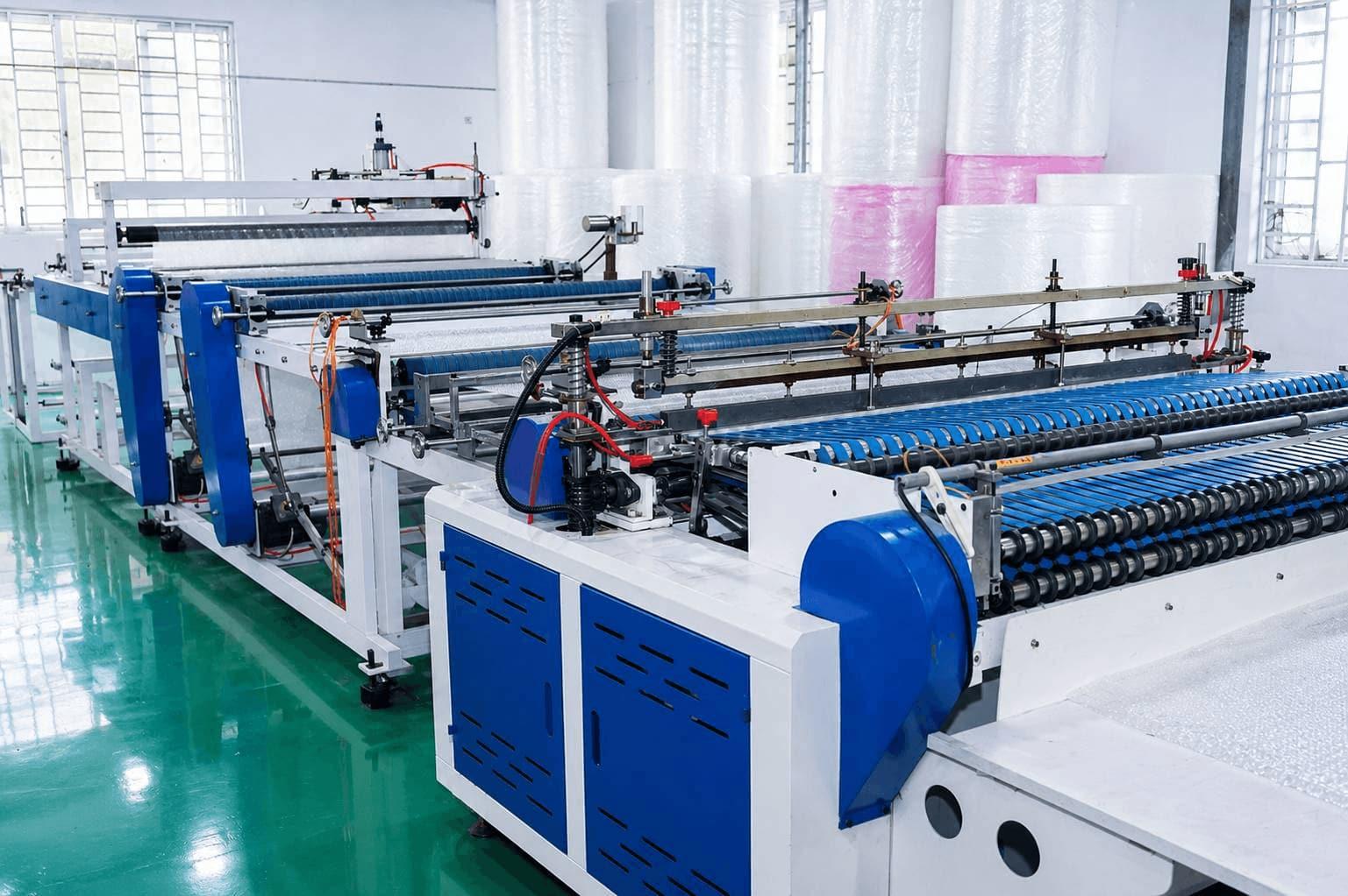 Dây chuyền cán ghép màng xốp PE foam