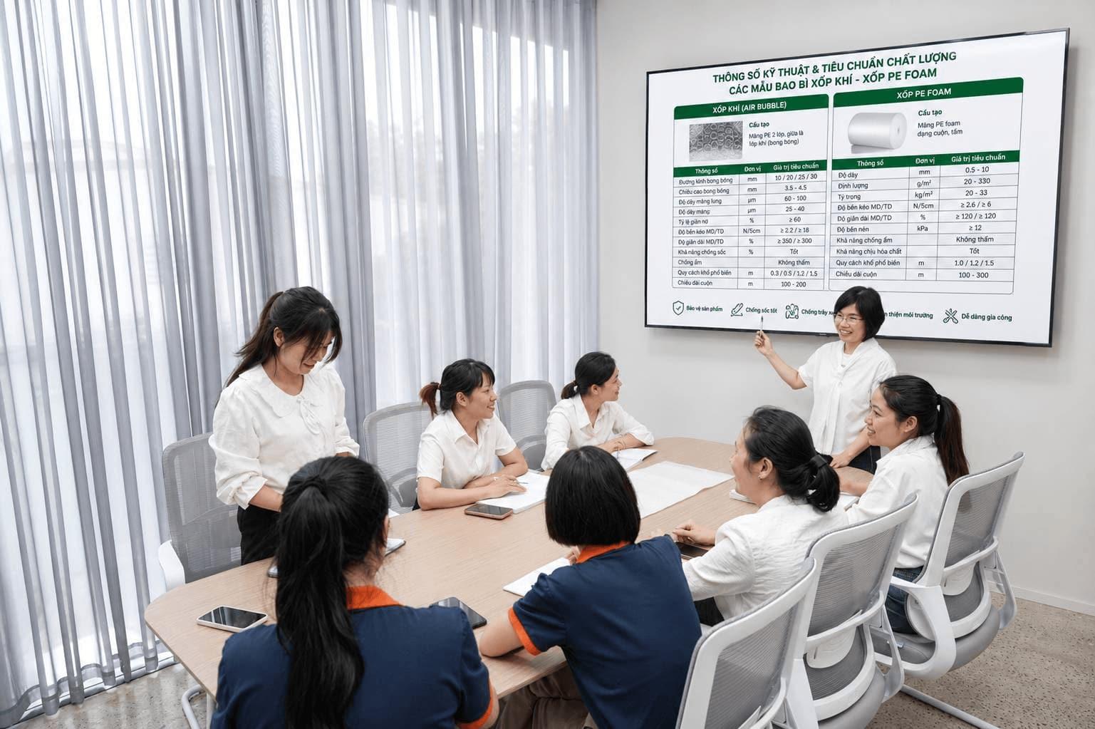 Buổi đào tạo, họp nhóm nhân viên Việt Long